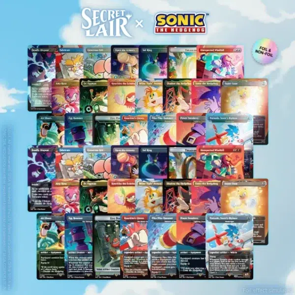 MTG secret lair sonic foil complete-bundle